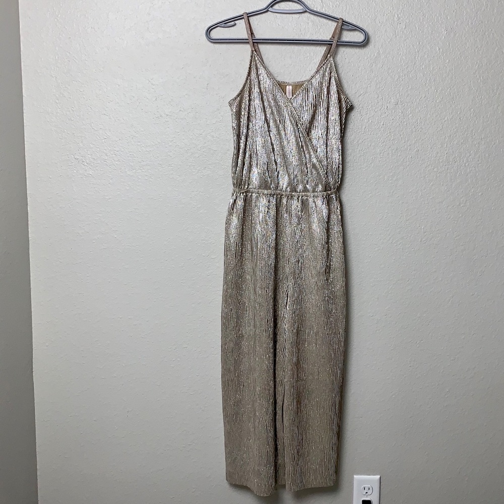 Target Brand Metallic Jumpsuit
